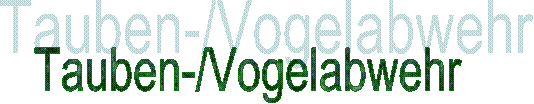Tauben-/Vogelabwehr 